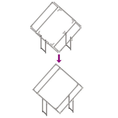 Rastrelliera per Legna da Ardere Bianca 100x25x100 cm - homemem39