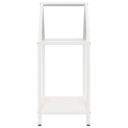 Rastrelliera per Legna da Ardere Bianca 40x25x60 cm - homemem39