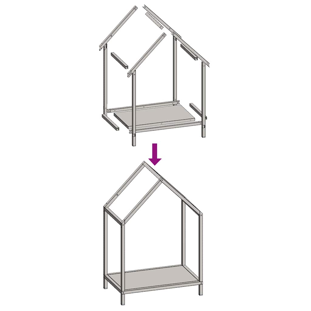 Rastrelliera per Legna da Ardere Verde Oliva 40x25x60 cm - homemem39