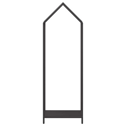 Rastrelliera per Legna da Ardere Nera 40x25x120 cm - homemem39