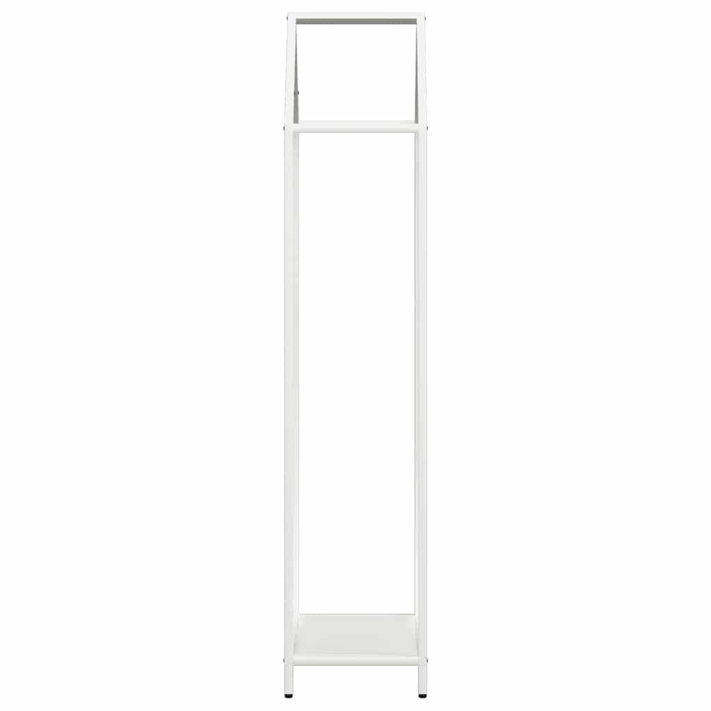 Rastrelliera per Legna da Ardere Bianca 40x25x120 cm - homemem39