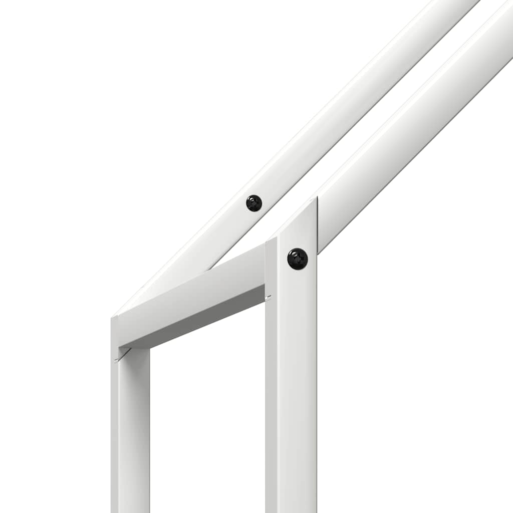 Rastrelliera per Legna da Ardere Bianca 40x25x120 cm - homemem39