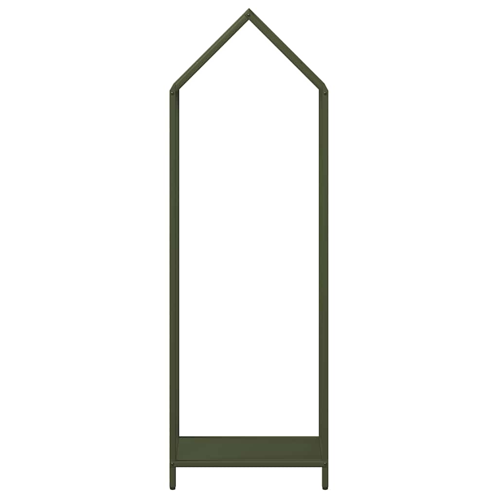 Rastrelliera per Legna da Ardere Verde Oliva 40x25x120 cm - homemem39