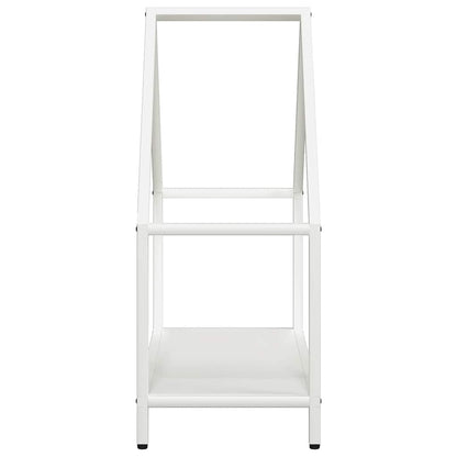 Rastrelliera per Legna da Ardere Bianca 60x25x60 cm - homemem39