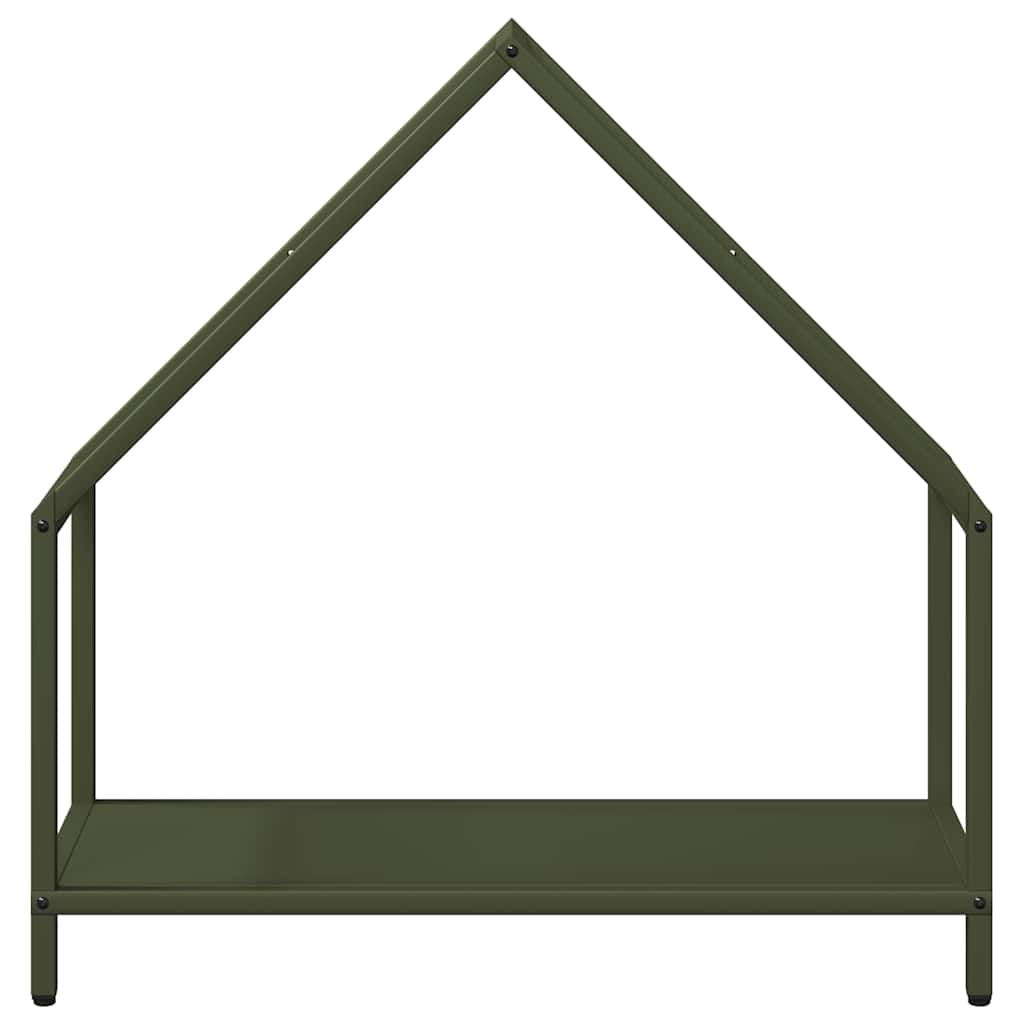 Rastrelliera per Legna da Ardere Verde Oliva 60x25x60 cm - homemem39