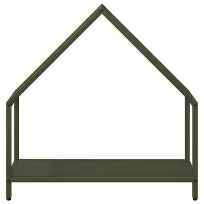 Rastrelliera per Legna da Ardere Verde Oliva 60x25x60 cm - homemem39