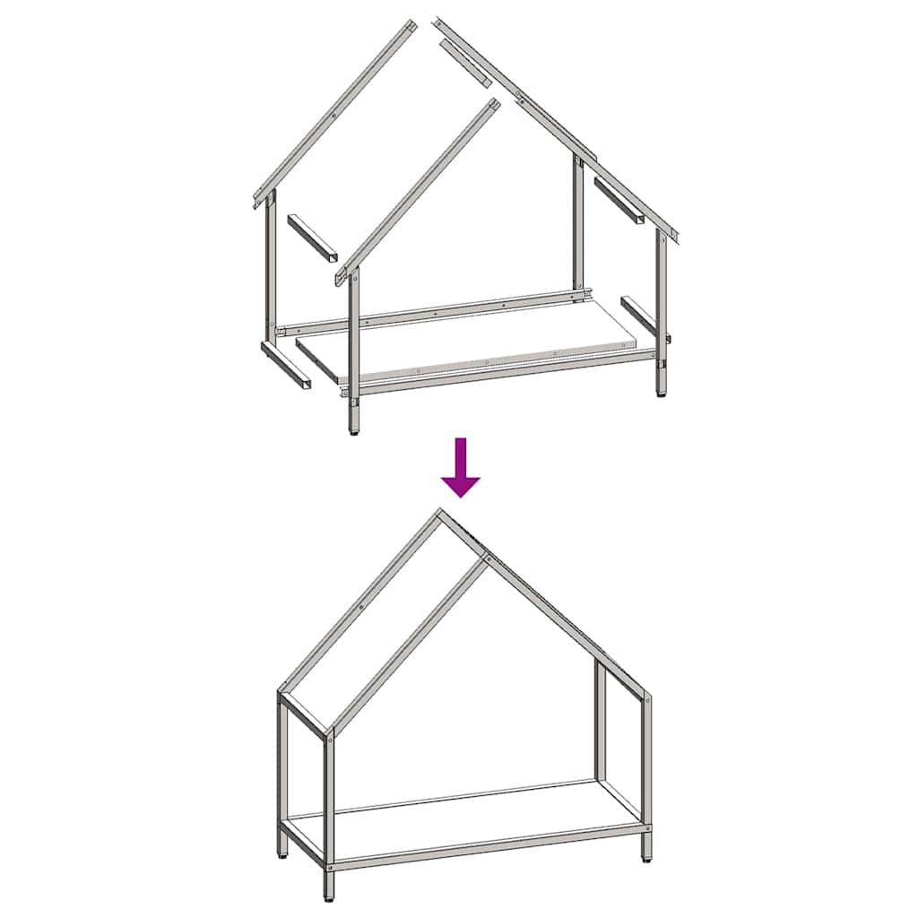 Rastrelliera per Legna da Ardere Verde Oliva 60x25x60 cm - homemem39
