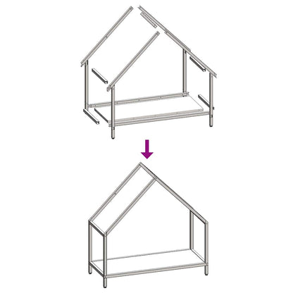 Rastrelliera per Legna da Ardere Verde Oliva 60x25x60 cm - homemem39