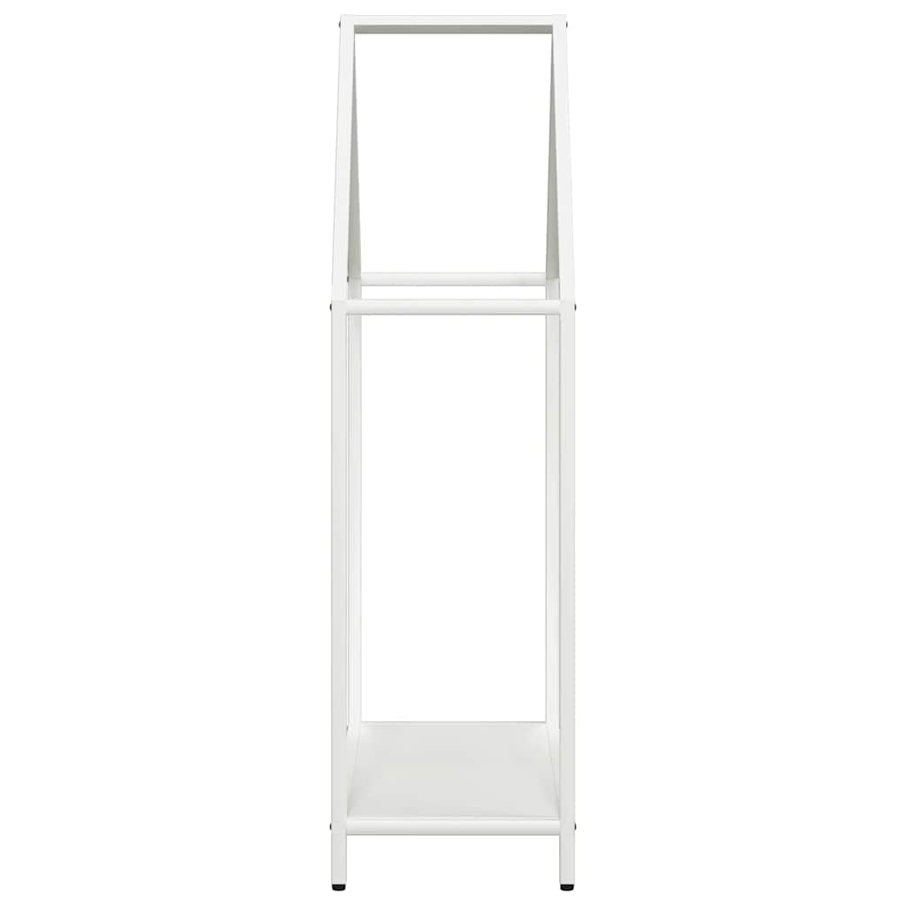 Rastrelliera per Legna da Ardere Bianca 60x25x90 cm - homemem39