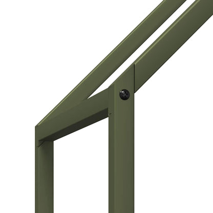 Rastrelliera per Legna da Ardere Verde Oliva 60x25x90 cm - homemem39