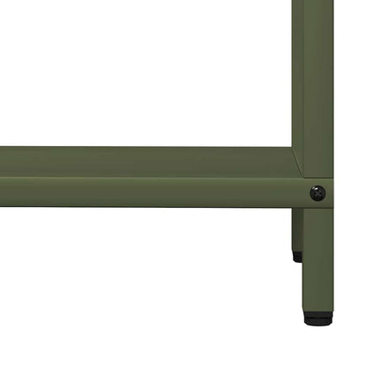 Rastrelliera per Legna da Ardere Verde Oliva 60x25x90 cm - homemem39