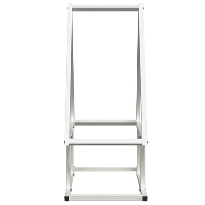 Rastrelliera per Legna da Ardere Bianca 50x25x60 cm - homemem39