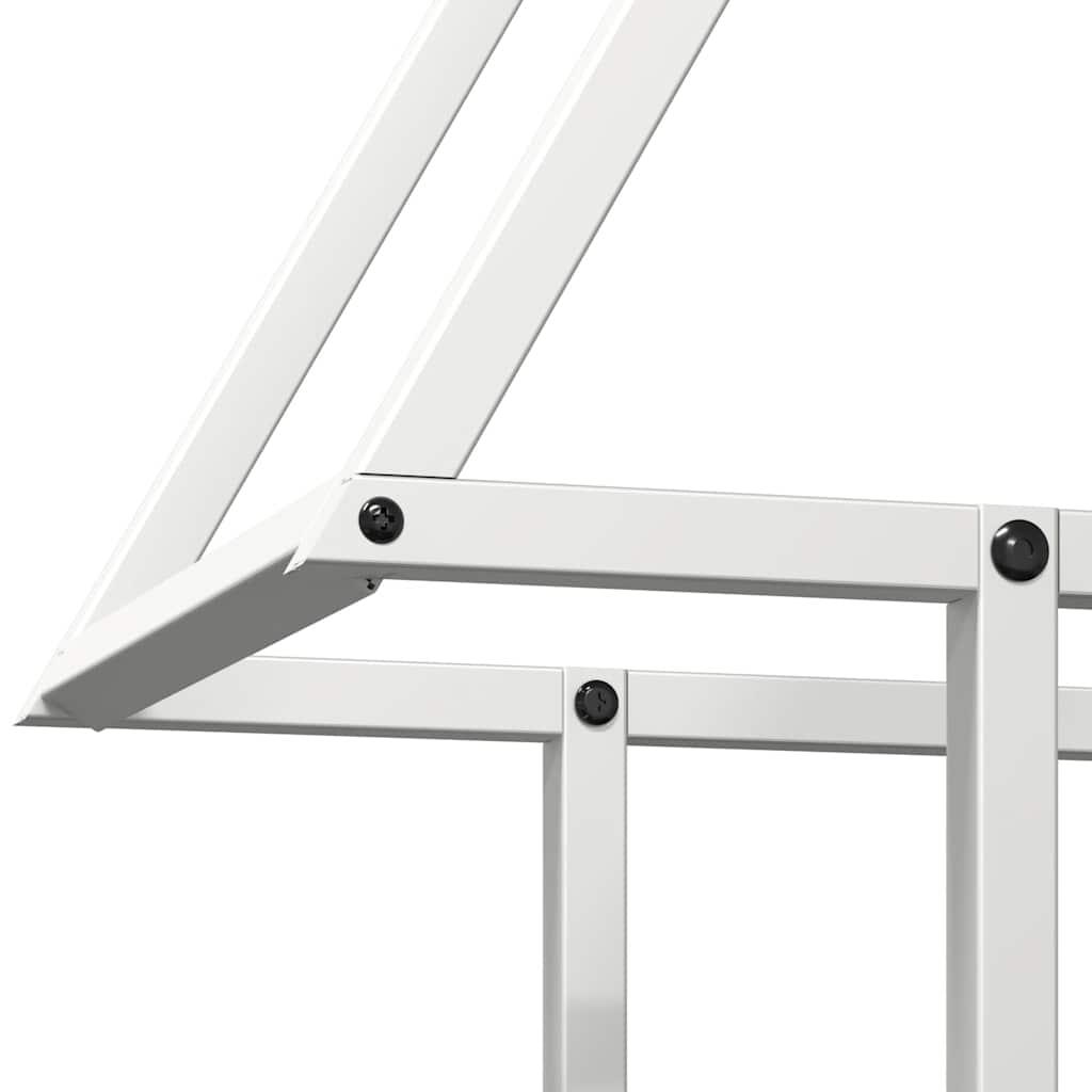 Rastrelliera per Legna da Ardere Bianca 50x25x60 cm - homemem39