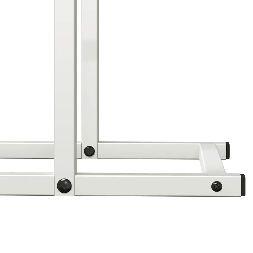 Rastrelliera per Legna da Ardere Bianca 50x25x60 cm - homemem39