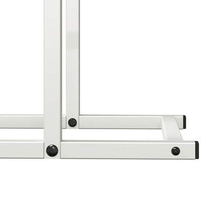 Rastrelliera per Legna da Ardere Bianca 50x25x60 cm - homemem39