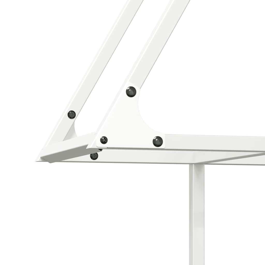 Rastrelliera per Legna da Ardere Bianca 80x25x90 cm - homemem39