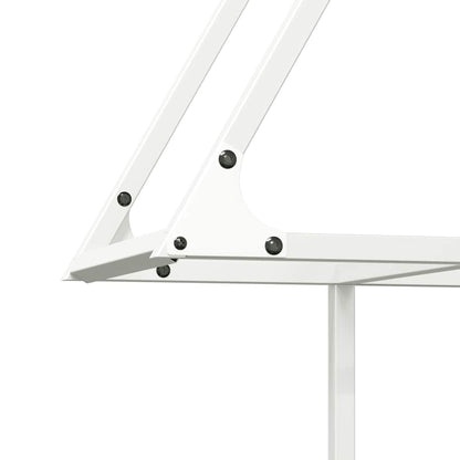 Rastrelliera per Legna da Ardere Bianca 80x25x90 cm - homemem39