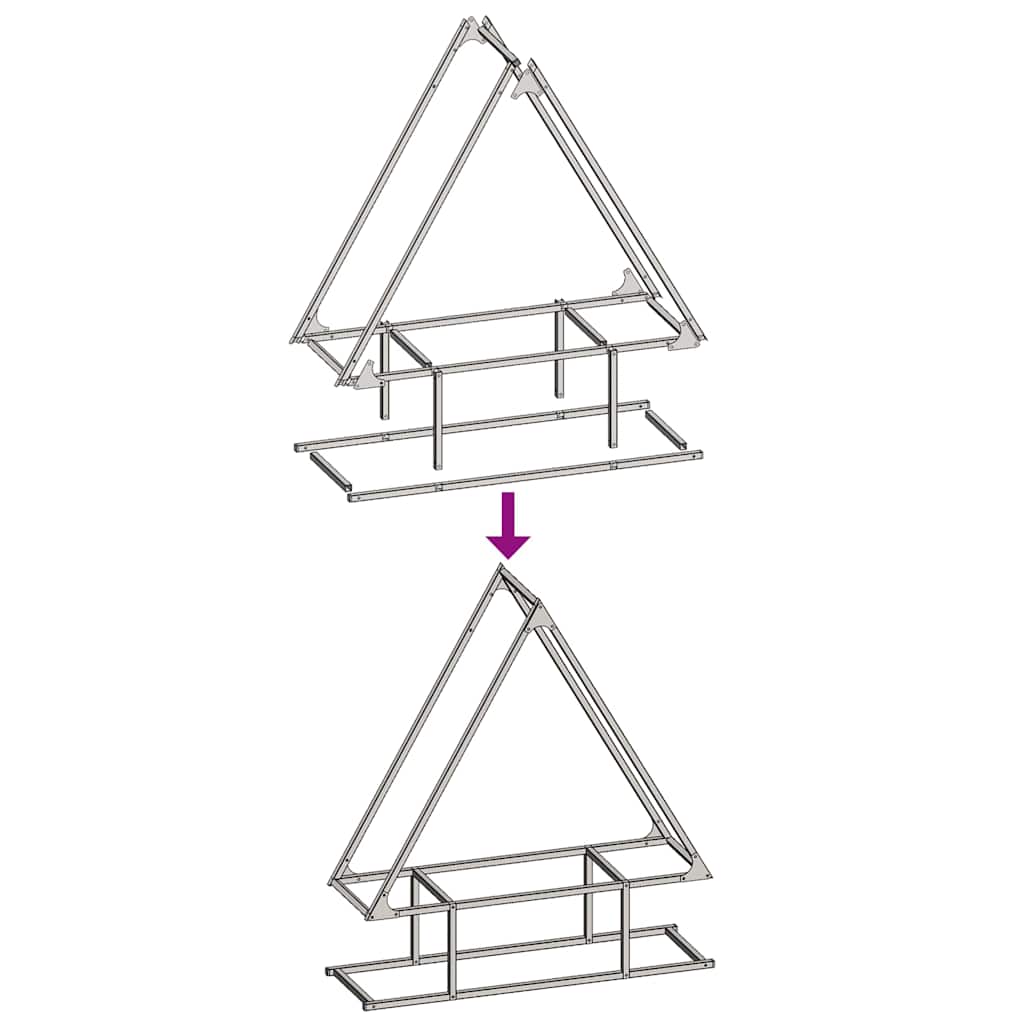 Rastrelliera per Legna da Ardere Bianca 80x25x90 cm - homemem39