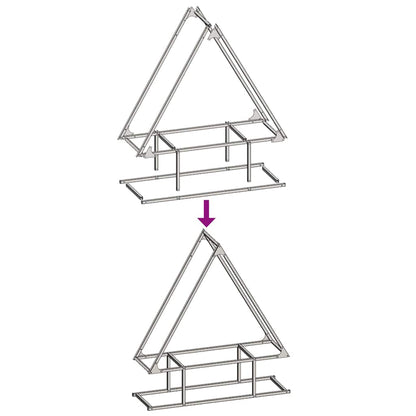 Rastrelliera per Legna da Ardere Bianca 80x25x90 cm - homemem39