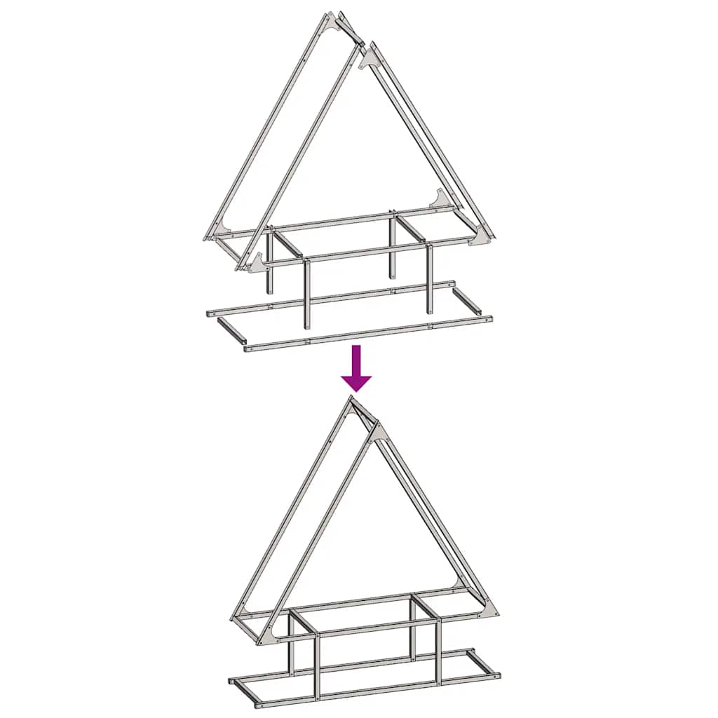 Rastrelliera per Legna da Ardere Verde Oliva 80x25x90 cm - homemem39