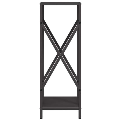 Rastrelliera per Legna da Ardere Nera 34x25x70 cm - homemem39