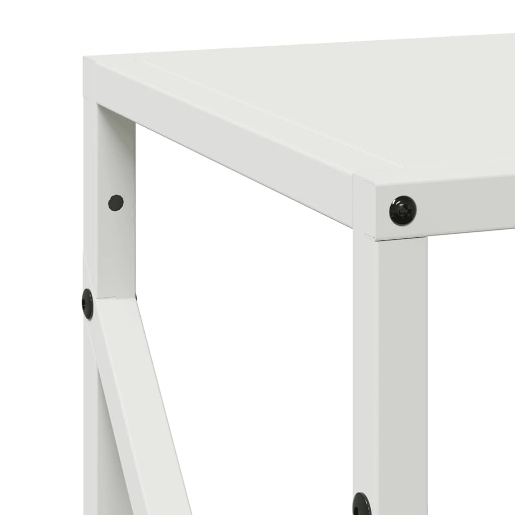 Rastrelliera per Legna da Ardere Bianca 34x25x100 cm - homemem39