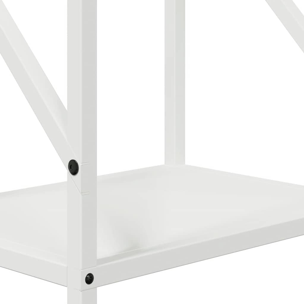 Rastrelliera per Legna da Ardere Bianca 34x25x100 cm - homemem39