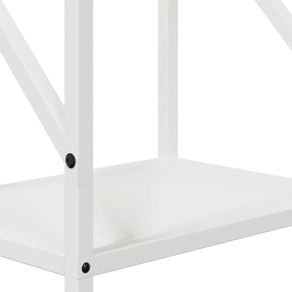 Rastrelliera per Legna da Ardere Bianca 34x25x100 cm - homemem39