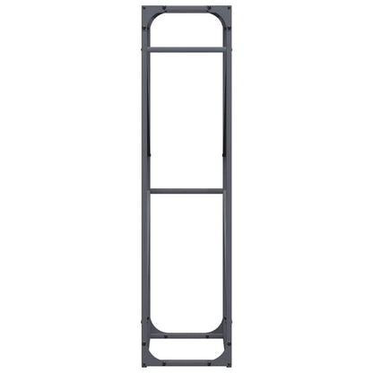 Rastrelliera per Legna da Ardere Antracite 40x25x100 cm - homemem39