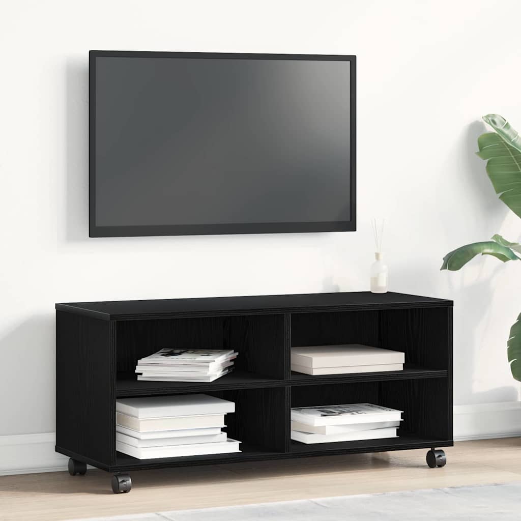 Mobile TV Nero 90 x 35 x 40.5 cm Legno multistrato | homemem39
