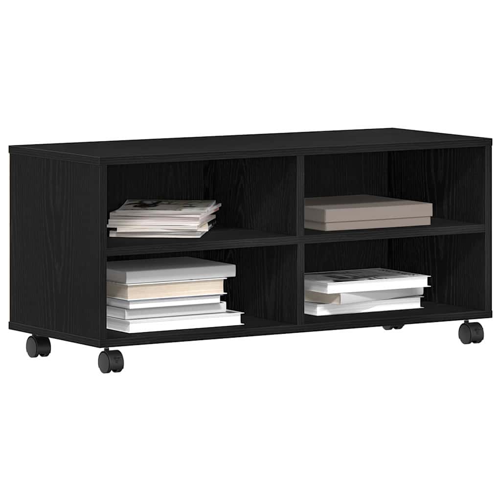 Mobile TV Nero 90 x 35 x 40.5 cm Legno multistrato | homemem39