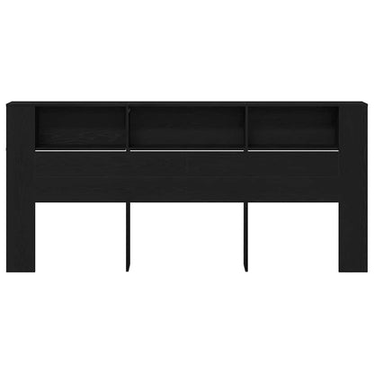 Testata del letto Rovere Nero 220 x 18,5 x 102,5 cm | homemem39