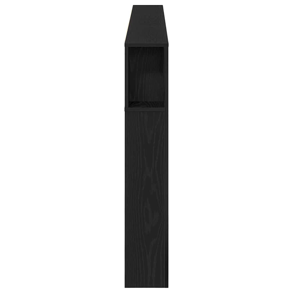Testata del letto Rovere Nero 220 x 18,5 x 102,5 cm | homemem39