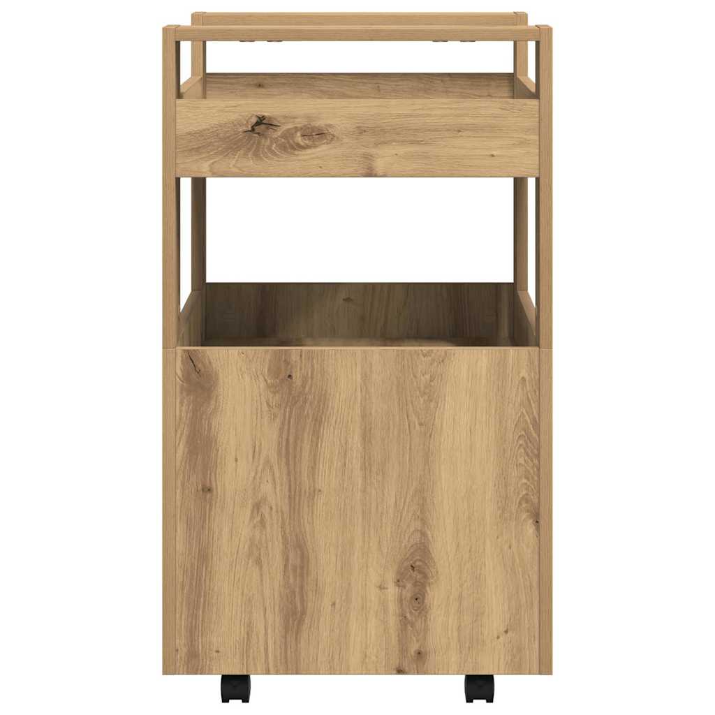 Carrello da Cucina rovere artigianale 60 x 45 x 80 cm