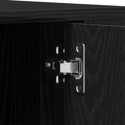 Mobile TV Rovere nero 100 x 35 x 40 cm Legno multistrato