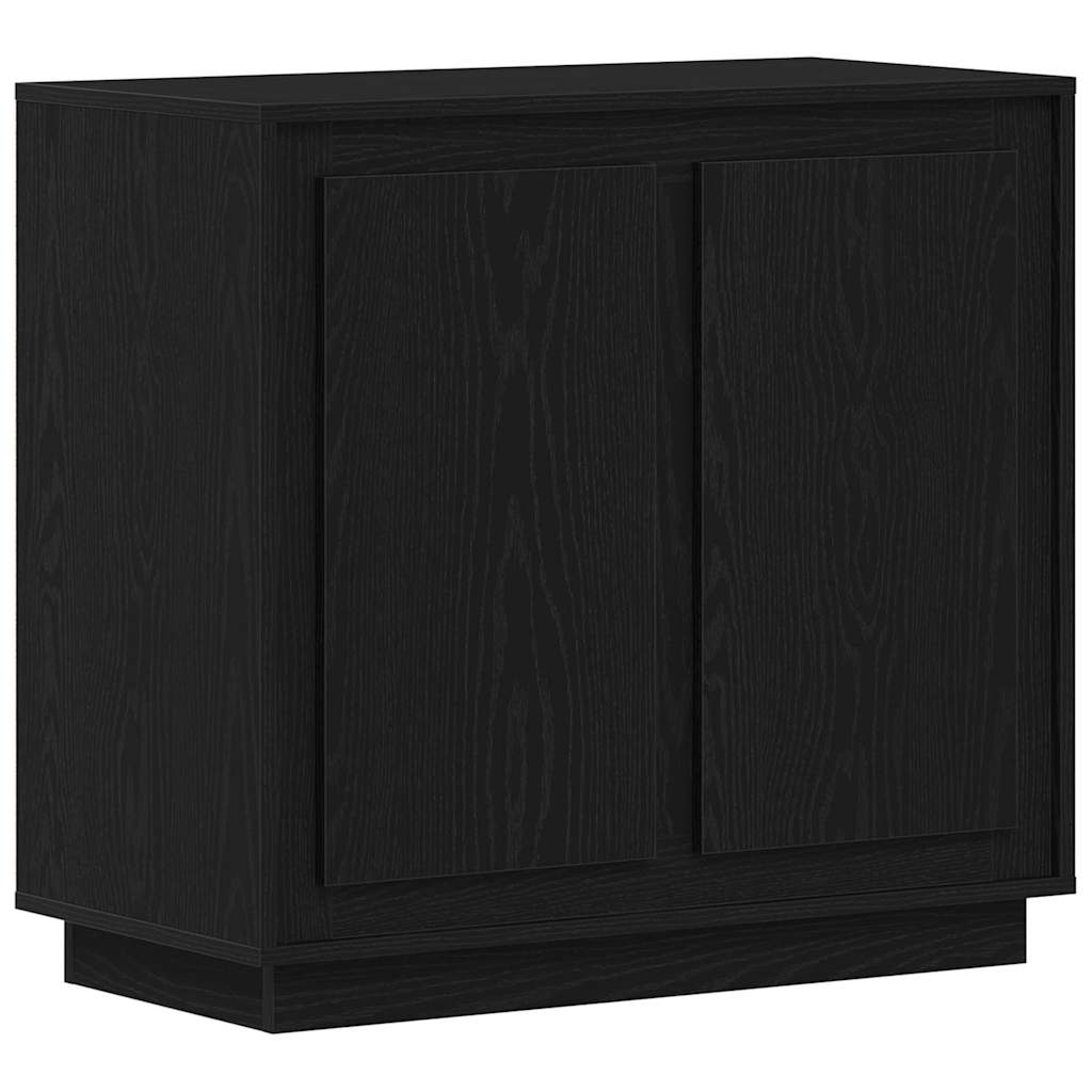 Credenza Rovere Nero 80 x 40 x 75 cm Legno multistrato