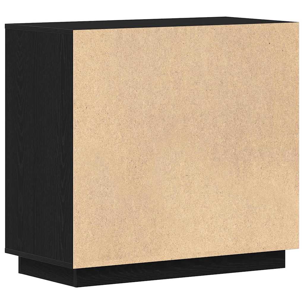 Credenza Rovere Nero 80 x 40 x 75 cm Legno multistrato