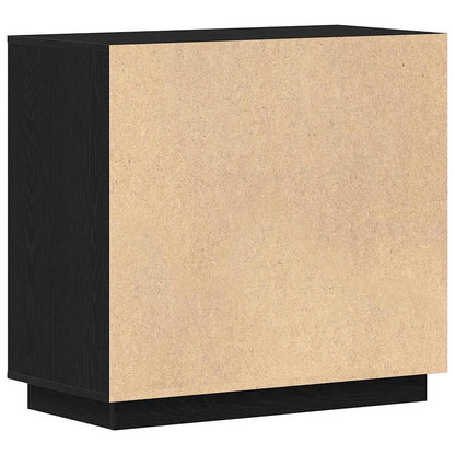 Credenza Rovere Nero 80 x 40 x 75 cm Legno multistrato