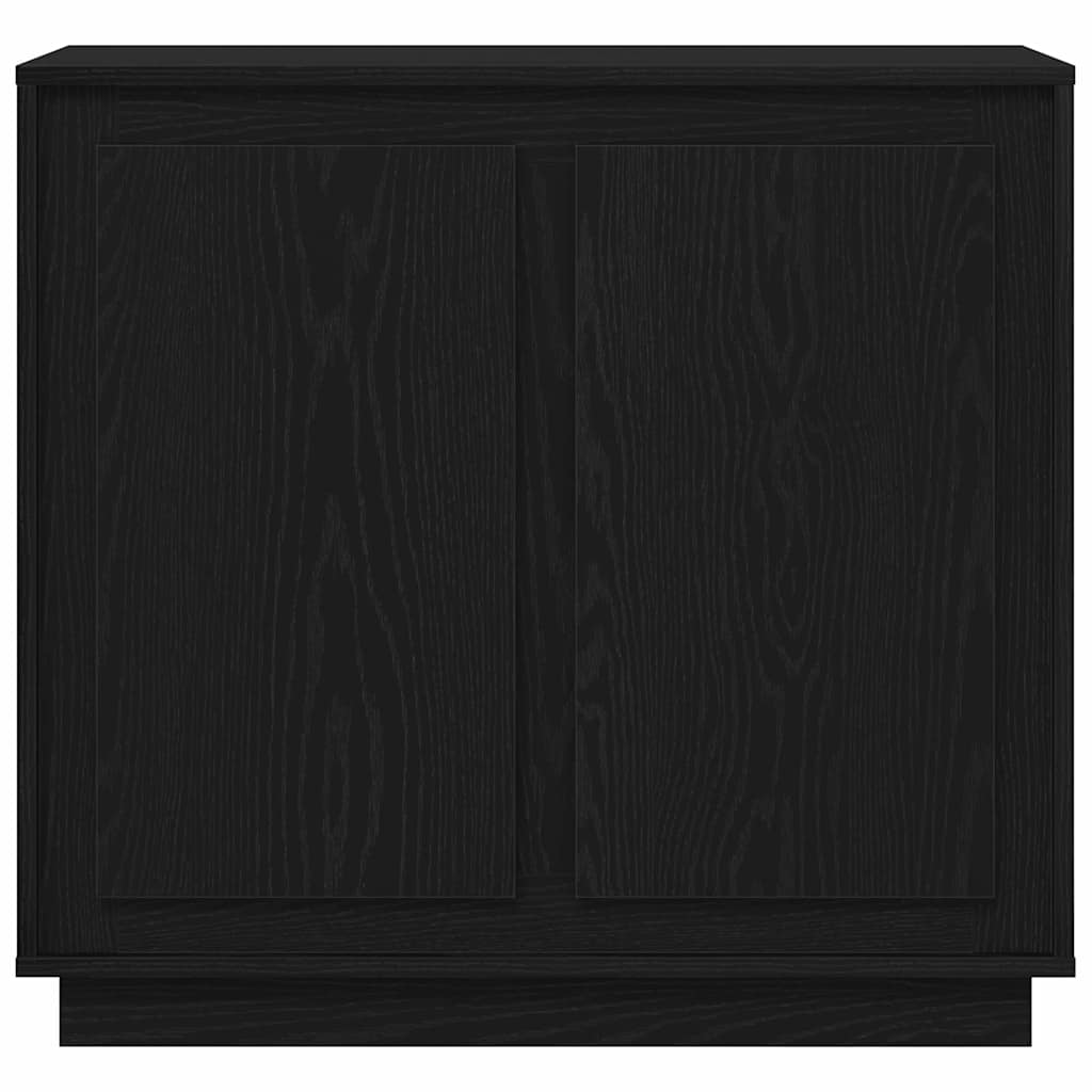 Credenza Rovere Nero 80 x 40 x 75 cm Legno multistrato