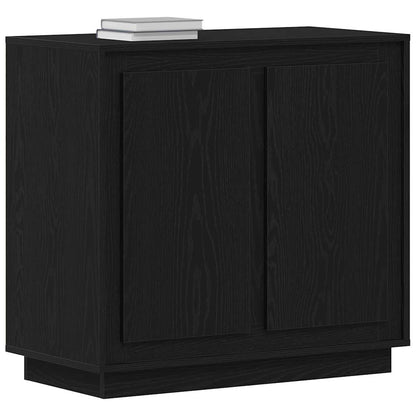 Credenza Rovere Nero 80 x 40 x 75 cm Legno multistrato