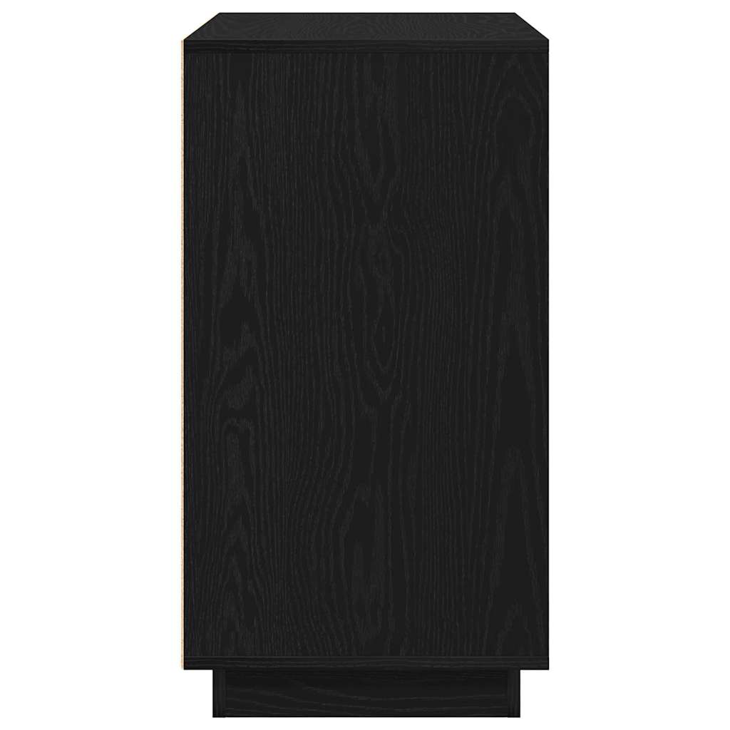 Credenza Rovere Nero 80 x 40 x 75 cm Legno multistrato