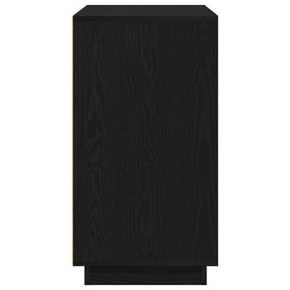 Credenza Rovere Nero 80 x 40 x 75 cm Legno multistrato