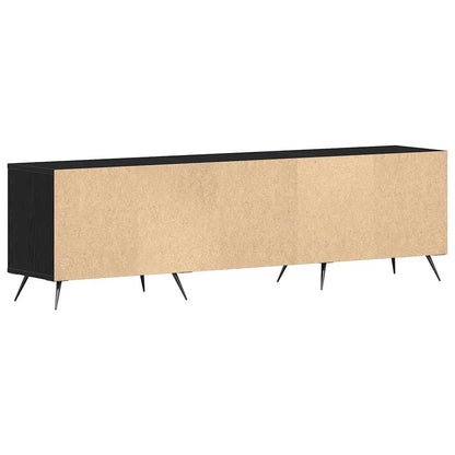 Mobile TV Rovere nero 150 x 30 x 44,5 cm Legno multistrato
