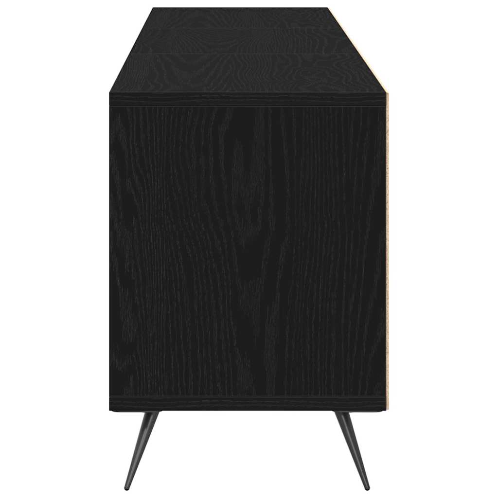 Mobile TV Rovere nero 150 x 30 x 44,5 cm Legno multistrato