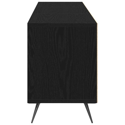 Mobile TV Rovere nero 150 x 30 x 44,5 cm Legno multistrato