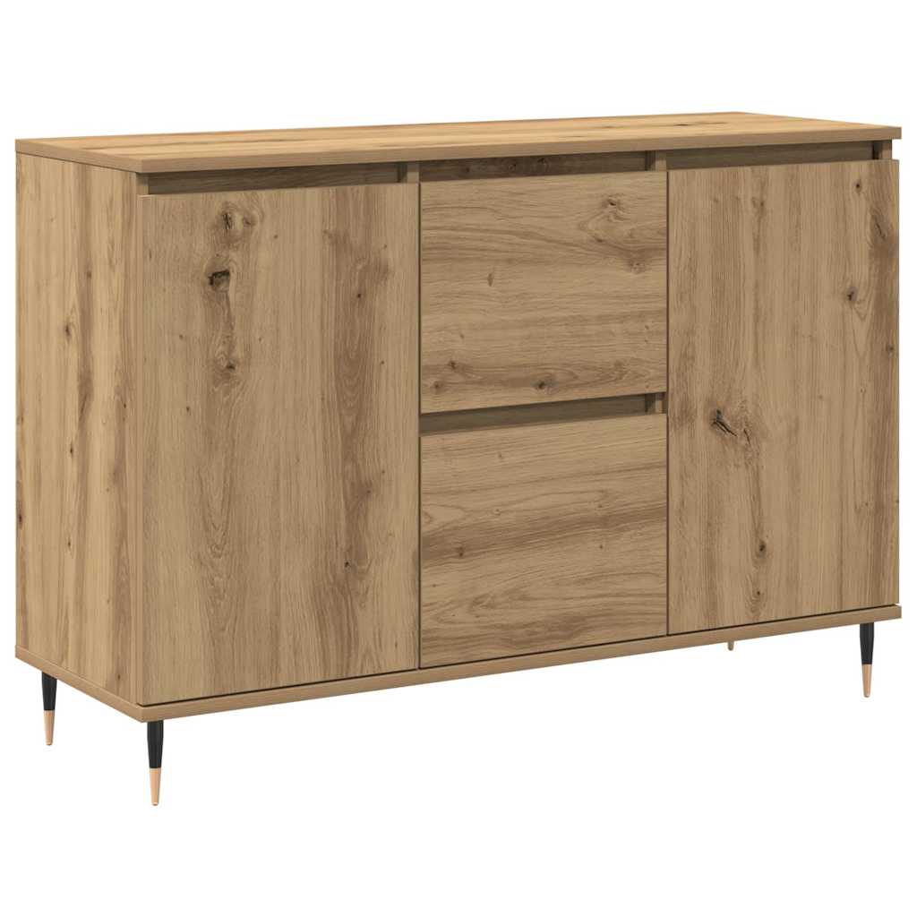 Credenza con cassetto Rovere artigianale 101,5 x 35 x 70 cm