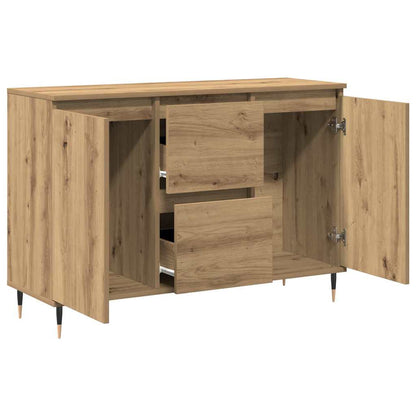 Credenza con cassetto Rovere artigianale 101,5 x 35 x 70 cm