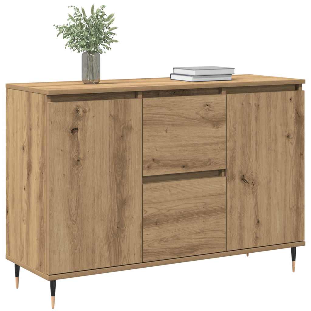 Credenza con cassetto Rovere artigianale 101,5 x 35 x 70 cm