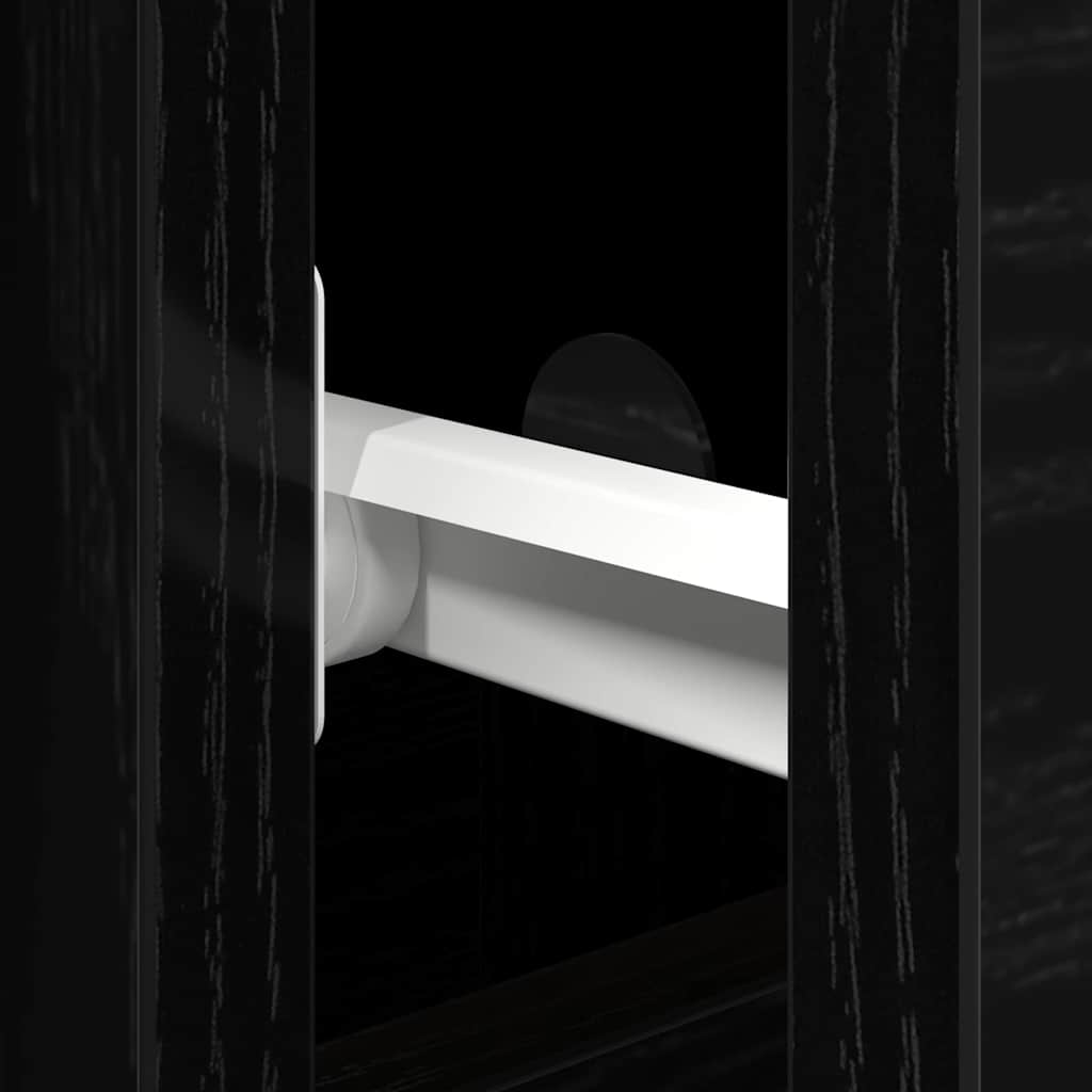 Credenza Rovere Nero 101,5 x 35 x 70 cm Legno multistrato