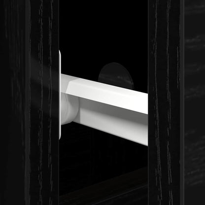 Credenza Rovere Nero 101,5 x 35 x 70 cm Legno multistrato